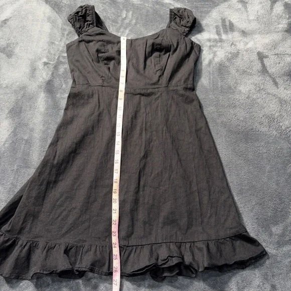 Old Navy Little Black Dress Womens Small Dark Fairy Grunge Smocked Mini - Picture 4 of 6